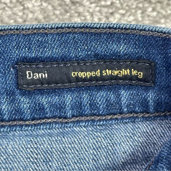 Citizens of Humanity Dani Jeans Women's 25 Blue Cropped Straight Low Rise Dark - Picture 6 of 14